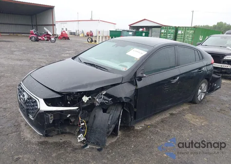 2020 Hyundai Ioniq Hybrid Blue from USA, damaged, VIN KMHC65LC2LU221414